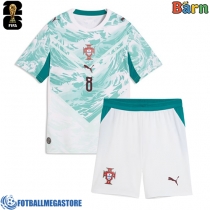 Fotballdrakt Barn Portugal Bruno Fernandes #8 Bortedraktsett VM 2026 Kortermet (+ Korte bukser)